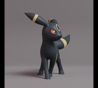 STL file Umbreon - Eevee evolution-POKÉMON FIGURINE - 3D PRINT MODEL  👶・Model to download and 3D print・Cults