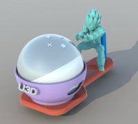 OBJ file Dragonball Z Vegeta final flash 🐉・3D printing template