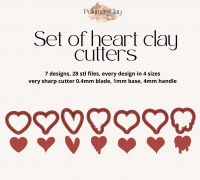 Anti Valentines Candy Heart Clay Cutters