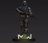 STL file GHOST SIMON RILEY - CLASSIC - Call of Duty Modern Warfare2 👻・3D  print design to download・Cults
