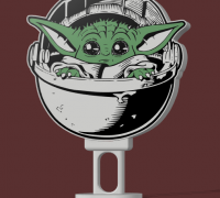 Lampe 3D DEL Grogu Bébé Yoda Star Wars – Légende De Pixel