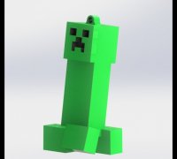 STL file Minecraft Herobrine (Easy print and Easy Assembly) 🗿・3D