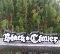 Free STL file Black Clover Logo・Design to download and 3D print・Cults