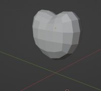 3D model LV Pattern Heart bag VR / AR / low-poly