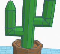 STL-Datei Deko-Kaktus, Bleistifttopf 🌿・3D-druckbares Modell zum