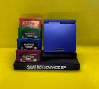 Gameboy Advance display stand v2 by Tron08, Download free STL model