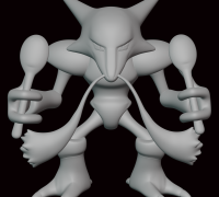 Pokemon Alakazam Mega Evolution 3D model 3D printable