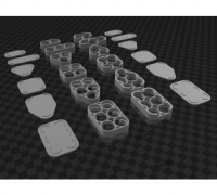 Fichier 3D Boîtier modulaire pour batterie 21700 🤖・Objet pour impression  3D à télécharger・Cults