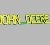 john deere logo 3D Models to Print - yeggi