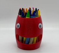 modelo 3d Caja de crayones abiertos 12 Conde - TurboSquid 1287534