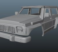 STL file Body NISSAN PATROL Y60 1/10 (wheelbase 275mm) 🌆・Design to  download and 3D print・Cults