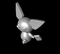 Pikachu (Pokemon) - 3D model by ChelsCCT (ChelseyCreatesThings) on