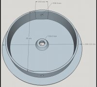 Ceiling cable cover/ junction by CK, Download free STL model