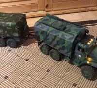DXF file Crawler 4320 dual cab (Ural 4320 Replica) - 1/10 RC Body 🚕・Model  to download and 3D print・Cults