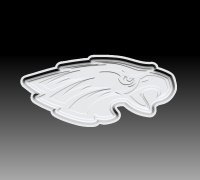 3D Printed Philadelphia Eagles Dark Green Metallic Standard 
