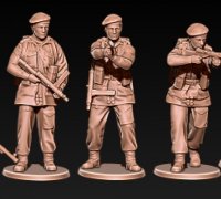 3D Printable ww2 us paratrooper by Kozak miniatures