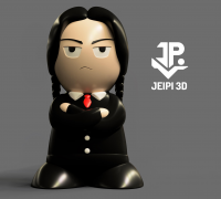 STL file WEDNESDAY /Addams - DOLL BABY CHIBI 🧛・3D print design to  download・Cults