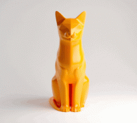 STL file Cat Mask Low Poly V1 🐱・3D printable model to download・Cults