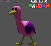 BANBALEENA FROM GARTEN OF BANBAN FAN ART, BGGT, 3D models download