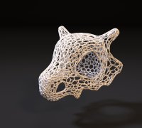 STL file CUBONE  POKEMON PIXEL 3D 💀🤍 ・3D print object to download・Cults