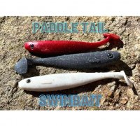paddle tail fishing mold 3D Models to Print - yeggi