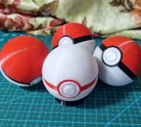 OBJ file Pokeball・3D printable model to download・Cults