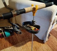 Fishing pole and bait holder by pennyfarmer, Download free STL model
