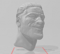 STL file GigaChad (DING DING MEME) 🎨・3D printing model to