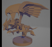 STL file Yu-Gi-Oh Winged Dragon of Ra 3D Print Model Figure 🐉・3D