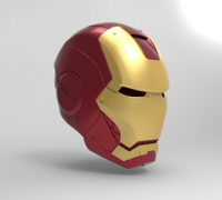 STL file Iron Man Helmet 👨・3D printer model to download・Cults
