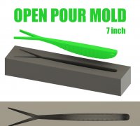 Open Pour Soft Plastic Silicone Mold