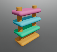 Multicolor Dexter Magnet by wotfan69, Download free STL model