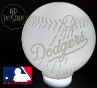 LA Dodgers logo by aboyandhisblob, Download free STL model