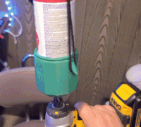 Paint can shaker/mixer for hand drill by Mearcat, Download free STL model
