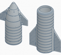 STL file SpaceX Starship Storage Container Organizer 🚀・Model to download  and 3D print・Cults