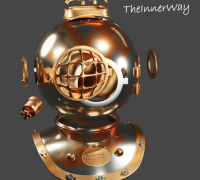 STL file Kirby Morgan Scuba Diving Helmet / Dive Helmet 🤿・3D printable  model to download・Cults