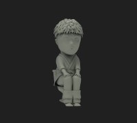 STL file KING Bust - One Punch Man FanArt・3D printing template to  download・Cults