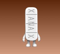 Xanax Pill Earrings 3D Printed Faux Medicine Studs 