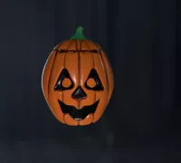 STL file Spooky Pumpkin Mask for Halloween 🎃・3D printer model to  download・Cults