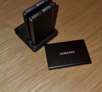 Free STL file SAMSUNG T7 SHIELD SSD Computer screen mount・3D printing  design to download・Cults