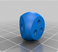 D4 dice with pips (4 sided dice) by Julius3E8, Download free STL model