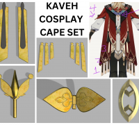 Genshin Impact Klee Cosplay accessories and props 3D model 3D printable