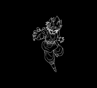 STL file Goku super saiyan 3 wall art 🎨・3D print model to download・Cults