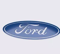 Archivo STL Logotipo de carreras de Ford 🚙・Plan de impresora 3D