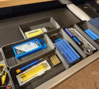 Junk Drawer Organizer Boxes by kornon, Download free STL model