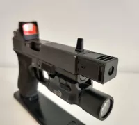 STL file Railed Compensator for Glock 17/18 Airsoft GBB Pistol 🔫・3D  printable model to download・Cults