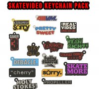3D-Datei Iconic Skate Marken Schlüsselanhänger Pack 🛹・Modell zum
