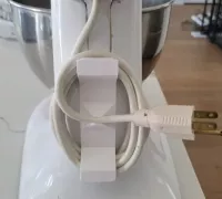 3D Printed Cord Holder, Mixer Cord, Kitchen Organizing 