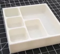 Hex Parts Tray (Stackable) by Squirrelbrain