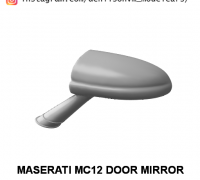 STL file Side view mirror plastic cover 3D print model 🪞・3D printer model  to download・Cults